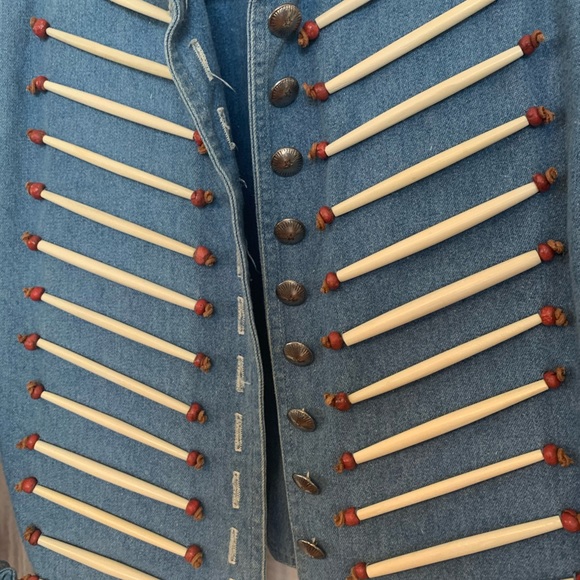 COPY - Double D Ranch Wear beaded jean jacket - Picture 5 of 5